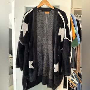 POL furry star cardigan
